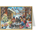 Tarjeta de Navidad "Invierno en la fuente"