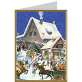 Tarjeta de Navidad "Invierno en el molino"